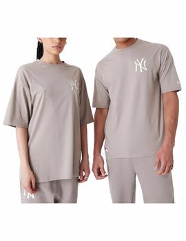 Camiseta NE League Ess NY Yankees Taupe
