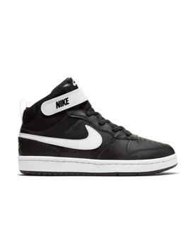 Zapatilla Nike PSV Court Borough Mid2 Negro/Blanco