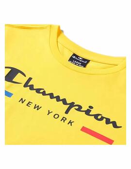 Camiseta Champion K Crewneck Amarillo