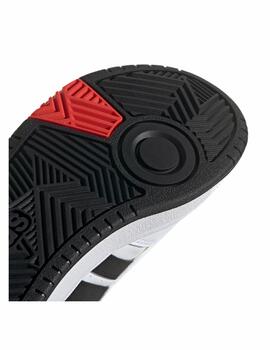 Zapatilla Adidas Hoops 3.0 CF C Blanco/Negro/Rojo