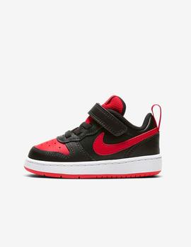 Zapatilla Nike Court Borough Low2 TDV Negro/Rojo