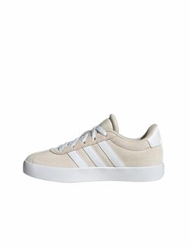 Zapatilla Adidas VL Court 3.0 K Beige/Blanco