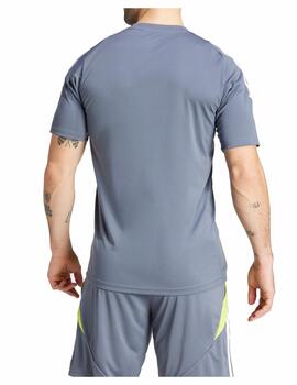 Camiseta Adidas M Tiro24 Gris/Fluor