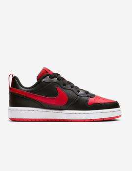 Zapatilla Nike Court Borough Low2 GS Negro/Rojo