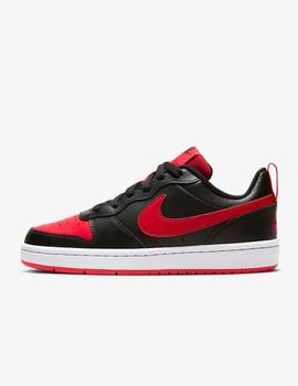 Zapatilla Nike Court Borough Low2 GS Negro/Rojo