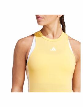 Camiseta Adidas W TR-ES 3S Tank Naranja/Blanco