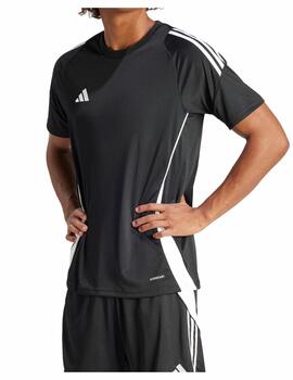 Camiseta Adidas M Tiro24 Negro/Blanco