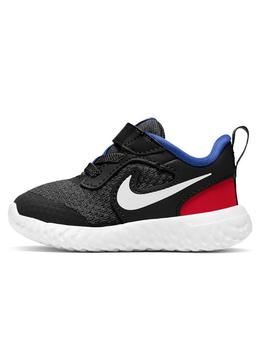 Zapatilla Nike Revolution Bebé Negro, rojo y azul