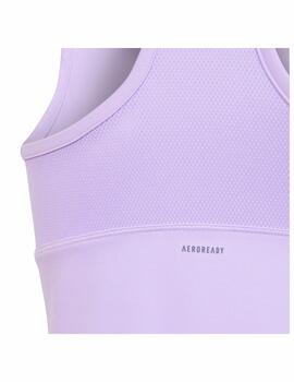 Camiseta Adidas JG TF Tank Lila/Blanco