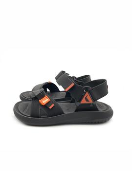 Sandalia Rider M RT Papete Negro/Naranja