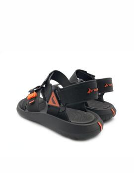 Sandalia Rider M RT Papete Negro/Naranja