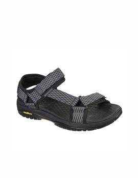 Sandalia Skechers M Lomell Rip Tide BKGY