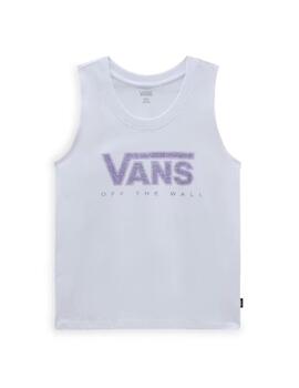 Camiseta Vans WM Checker Impact Tank Blanco para mujer