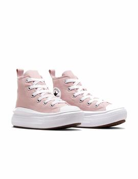 Zapatilla Converse Move Alta Lona PS Rosa/Blanco