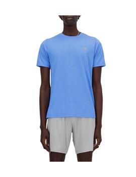 Camiseta NB M Sport Essentials Heathertech Azul
