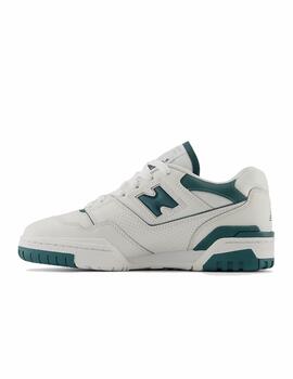 Zapatilla New Balance W 550BI Blanco/Verde