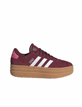 Zapatilla Adidas J VL Court Bold Granate/Gum