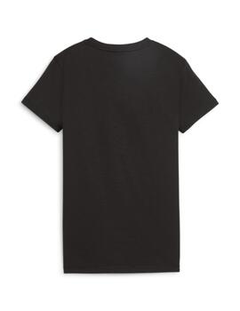 Camiseta Puma W Graphic Run Negra