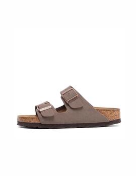 Sandalia Birkenstock W Arizona Nobuck Mocca Horma Estrecha