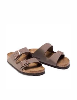 Sandalia Birkenstock W Arizona Nobuck Mocca Horma Estrecha