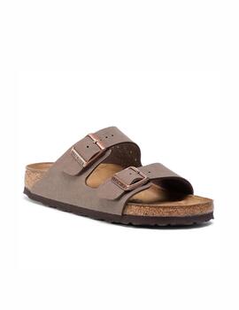 Sandalia Birkenstock W Arizona Nobuck Mocca Horma Estrecha