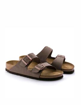 Sandalia Birkenstock M Arizona Nobuck Mocca Horma Normal