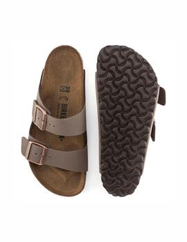 Sandalia Birkenstock M Arizona Nobuck Mocca Horma Normal