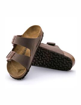Sandalia Birkenstock M Arizona Nobuck Mocca Horma Normal
