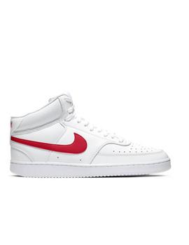 Zapatilla Nike M Court Vision Mid Blanco/Rojo