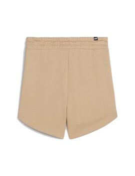 Short Puma W ESS 5' High Waist Marrón