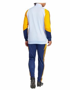 Chandal Adidas M Real TK 24/25 Celeste/Naranja