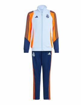 Chandal Adidas Y Real TK 24/25 Celeste/Naranja