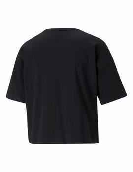 Camiseta Puma W Ess Cropped Logo Negro