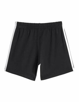 Conjunto Adidas Inf 3S Sport Azul/Negro