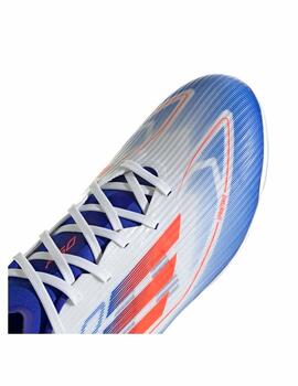 Bota Adidas U F50 League 2G AG Blanco/Azul/Naranja