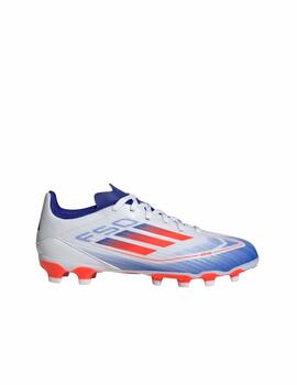 Bota Adidas J F50 League MG Blanco/Azul/Naranja