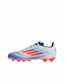 Bota Adidas J F50 League MG Blanco/Azul/Naranja