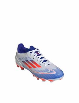 Bota Adidas J F50 League MG Blanco/Azul/Naranja