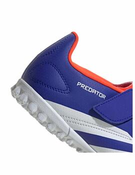 Bota Adidas J Predator Club H&L Turf Azul/Blanco