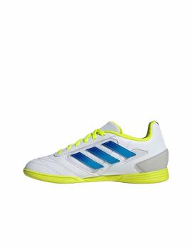 Bota Adidas J Supersala 2 Blanco/Azul/Fluor