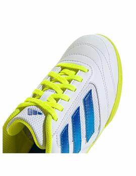Bota Adidas J Supersala 2 Blanco/Azul/Fluor