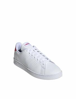 Zapatilla Adidas M Advantage Blanco/Rojo