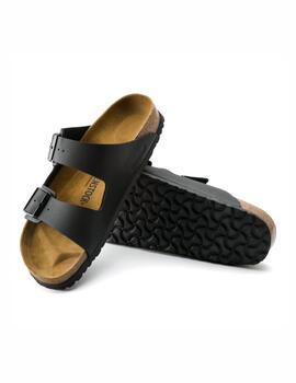 Sandalia Birkenstock W Arizona Piel Negro Horma Estrecha