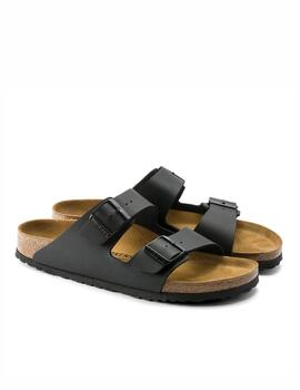 Sandalia Birkenstock W Arizona Piel Negro Horma Estrecha