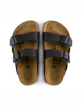 Sandalia Birkenstock W Arizona Piel Negro Horma Estrecha