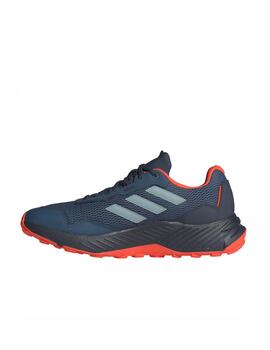 Zapatilla Adidas M Tracefinder Azul/Naranja