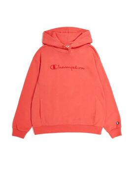 Sudadera Champion W Hooded Rojo para mujer