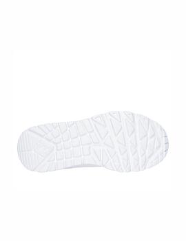 Zapatilla Skechers Kids Uno Lite Metallic Mode WHT