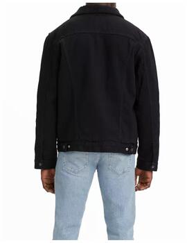 Cazadora Levis M Type Sherpa Negro