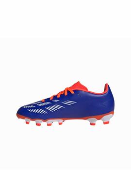 Bota Adidas J Predator League MG Royal/Naranja